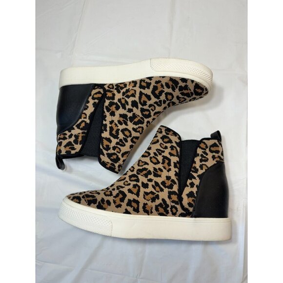 Steve Madden Womens Chime Animal Print Chelsea Boots Size 7 - Picture 5 of 11